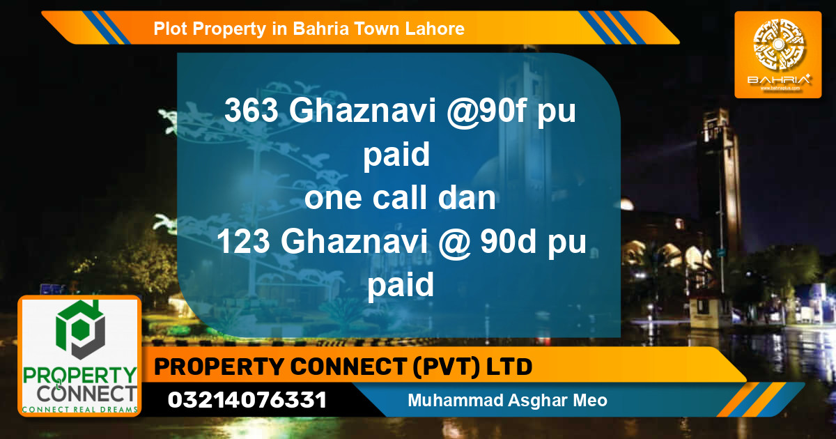 Residential Plot for Sale in Bahria Town, Lahore - (BP-42961)