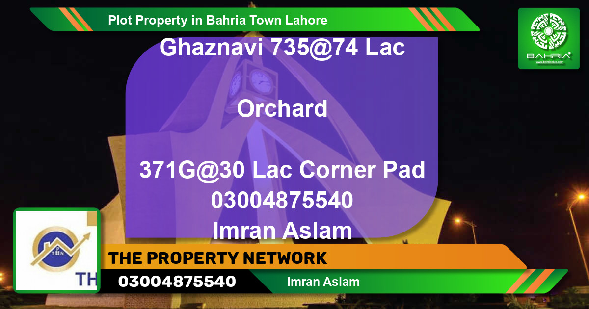 Residential Plot for Sale in Bahria Town, Lahore - (BP-43120)