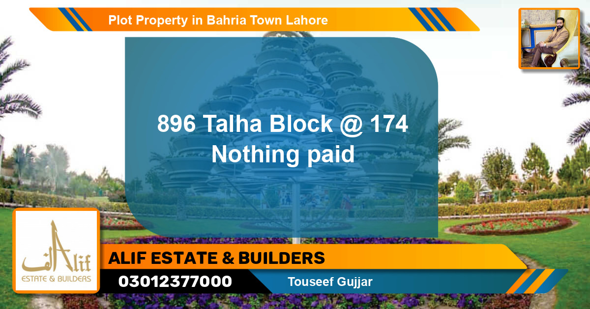 Residential Plot for Sale in Bahria Town, Lahore - (BP-43121)