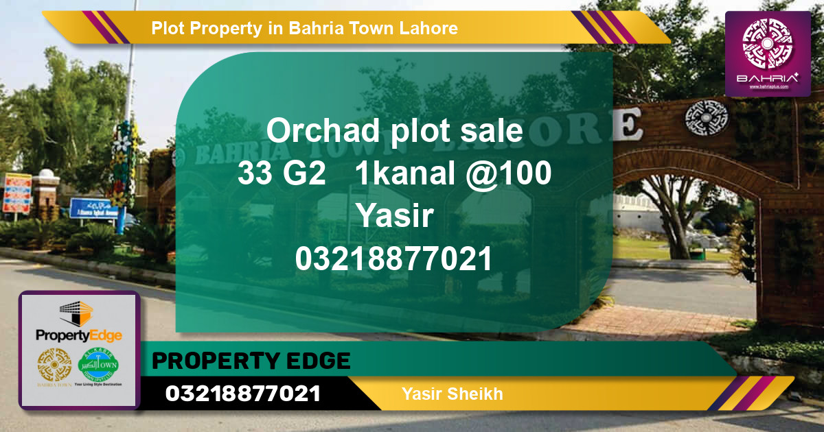 Residential Plot for Sale in Bahria Town, Lahore - (BP-43138)