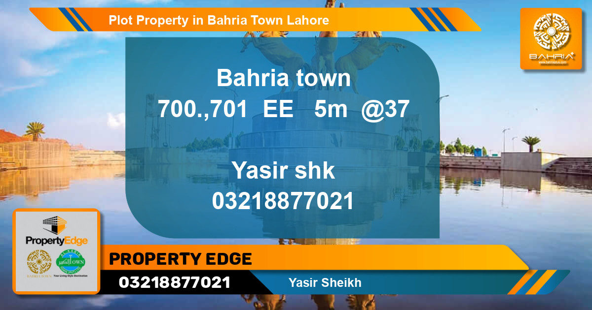 Residential Plot for Sale in Bahria Town, Lahore - (BP-43162)