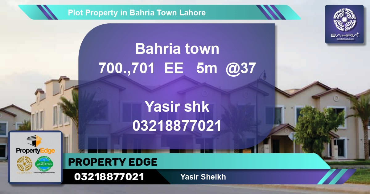 Residential Plot for Sale in Bahria Town, Lahore - (BP-43232)