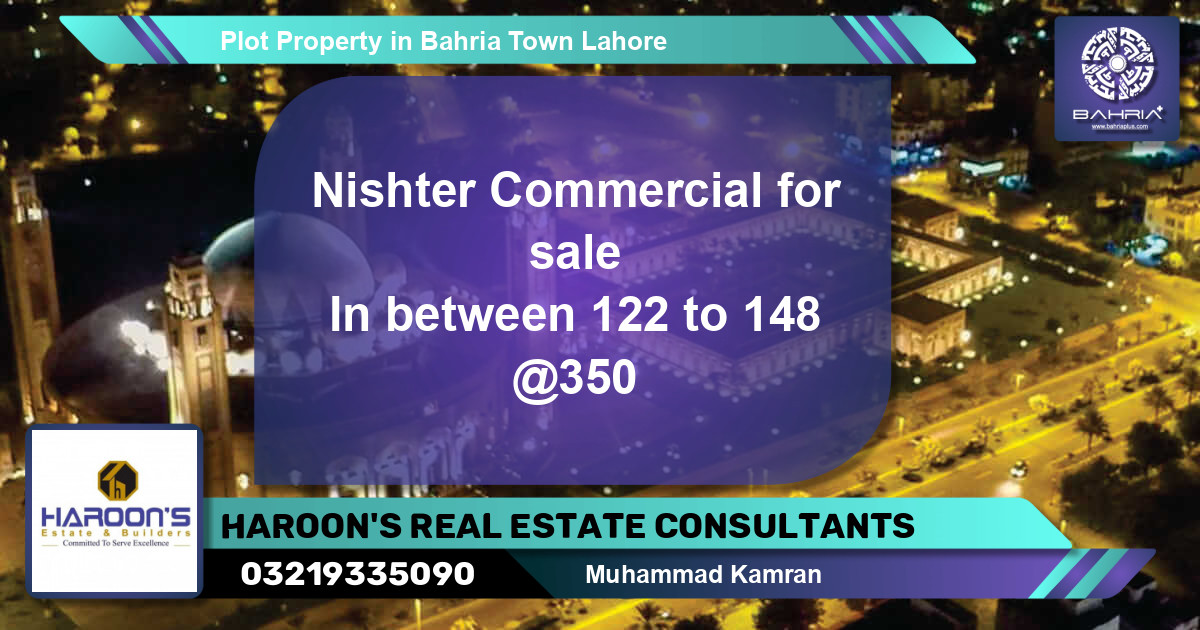 Commercial Plot for Sale in Bahria Town, Lahore - (BP-43328)