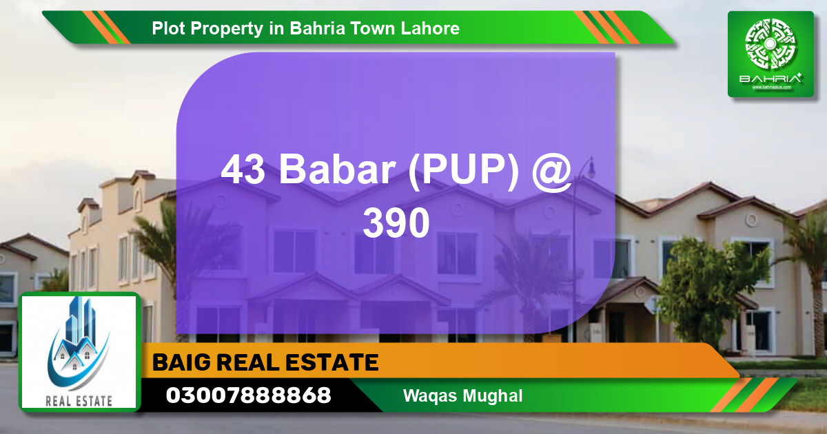 Residential Plot for Sale in Bahria Town, Lahore - (BP-43343)
