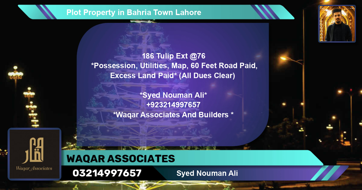 Residential Plot for Sale in Bahria Town, Lahore - (BP-43412)