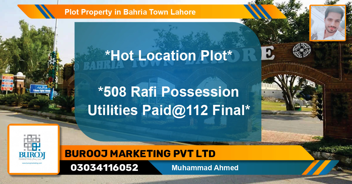 Residential Plot for Sale in Bahria Town, Lahore - (BP-43426)