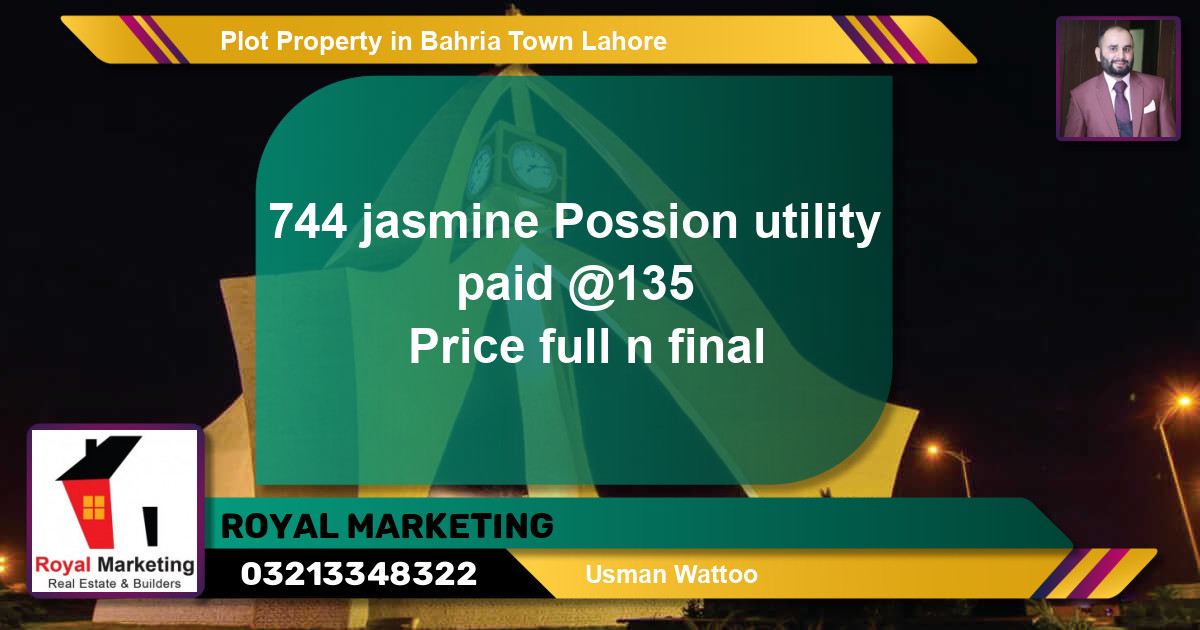 Residential Plot for Sale in Bahria Town, Lahore - (BP-43444)