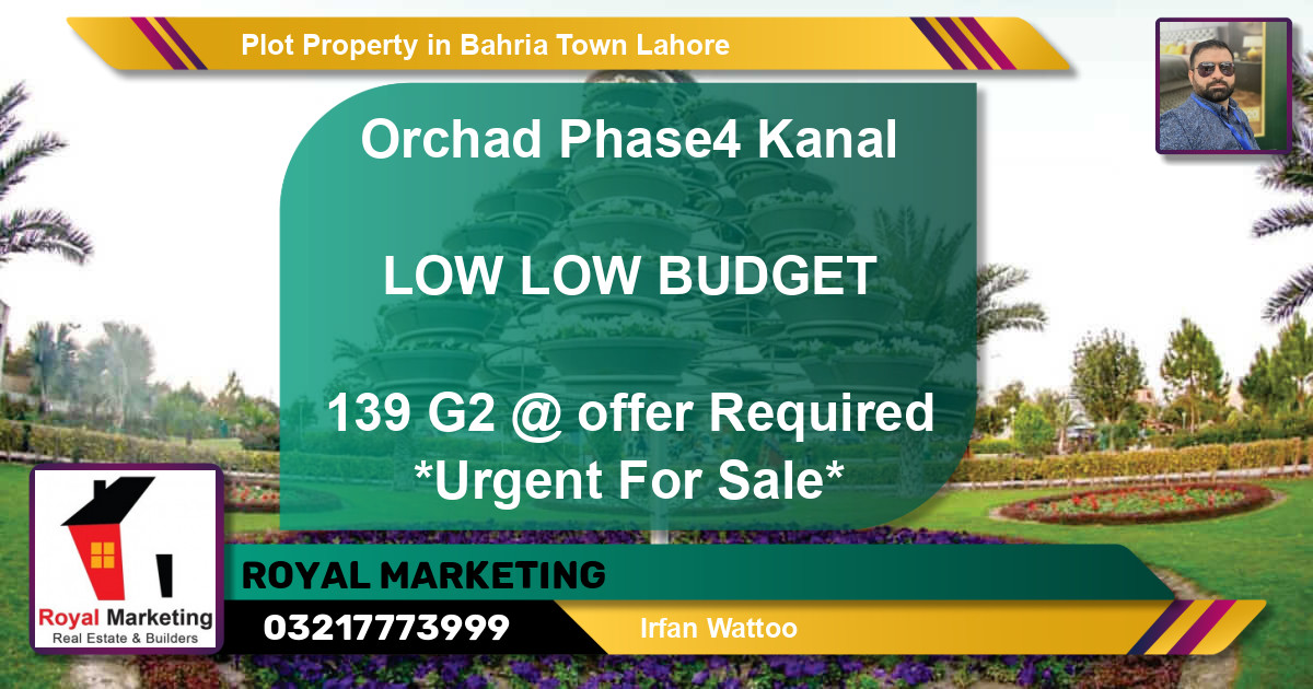 Residential Plot for Sale in Bahria Town, Lahore - (BP-43459)
