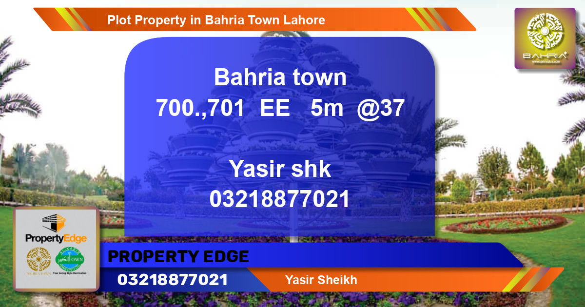 Residential Plot for Sale in Bahria Town, Lahore - (BP-43461)