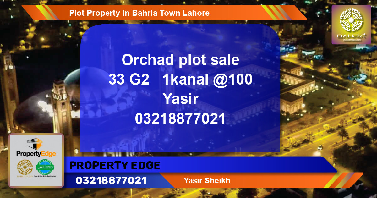 Residential Plot for Sale in Bahria Town, Lahore - (BP-43462)