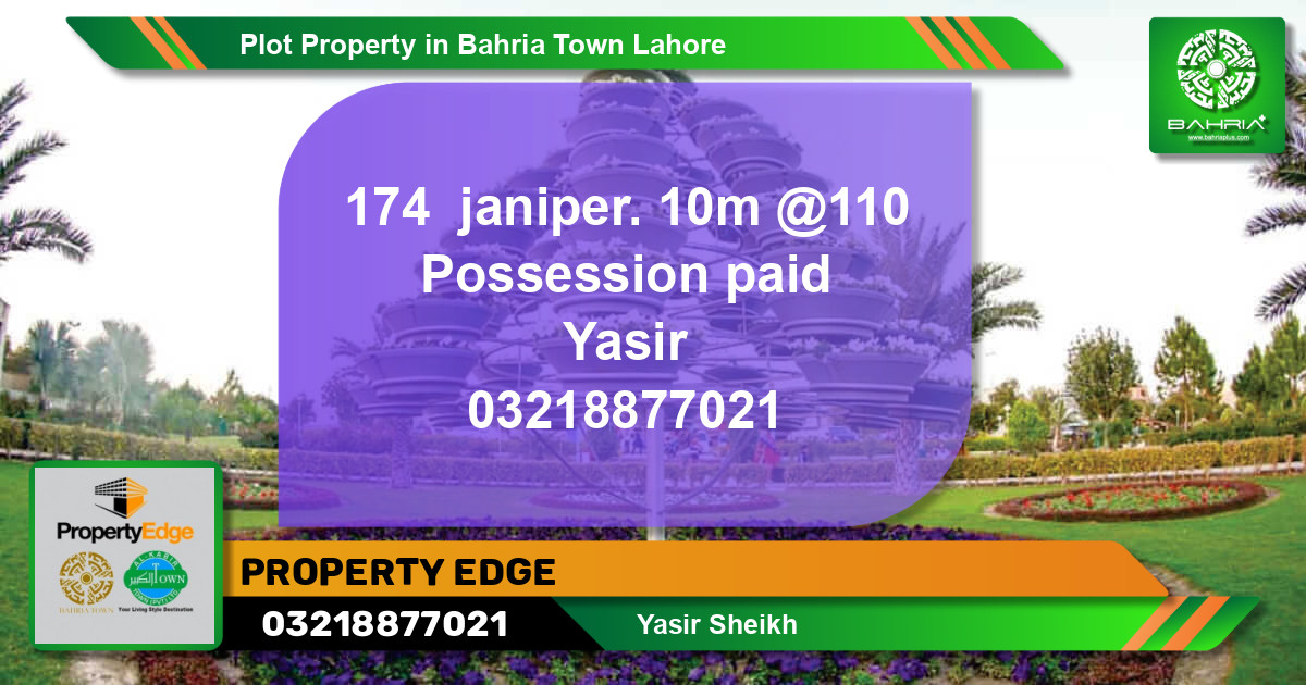 Residential Plot for Sale in Bahria Town, Lahore - (BP-43463)