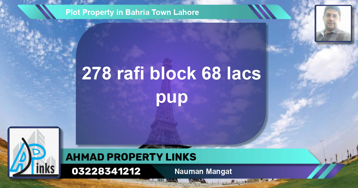 Residential Plot for Sale in Bahria Town, Lahore - (BP-43479)