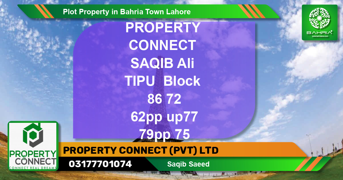 Residential Plot for Sale in Bahria Town, Lahore - (BP-43484)