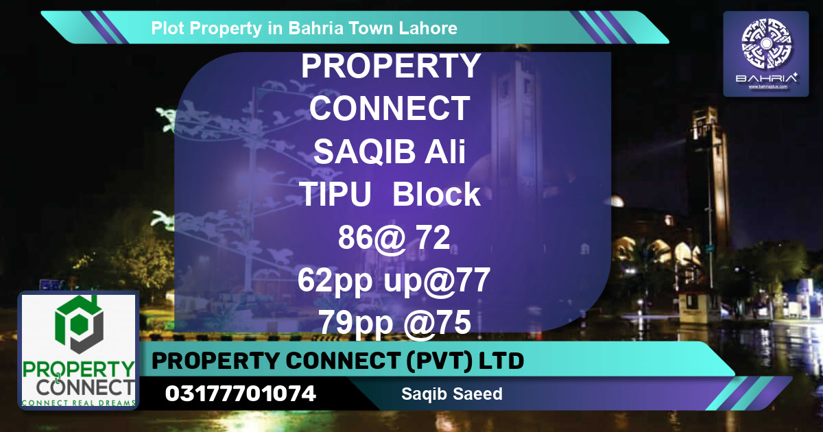Residential Plot for Sale in Bahria Town, Lahore - (BP-43487)