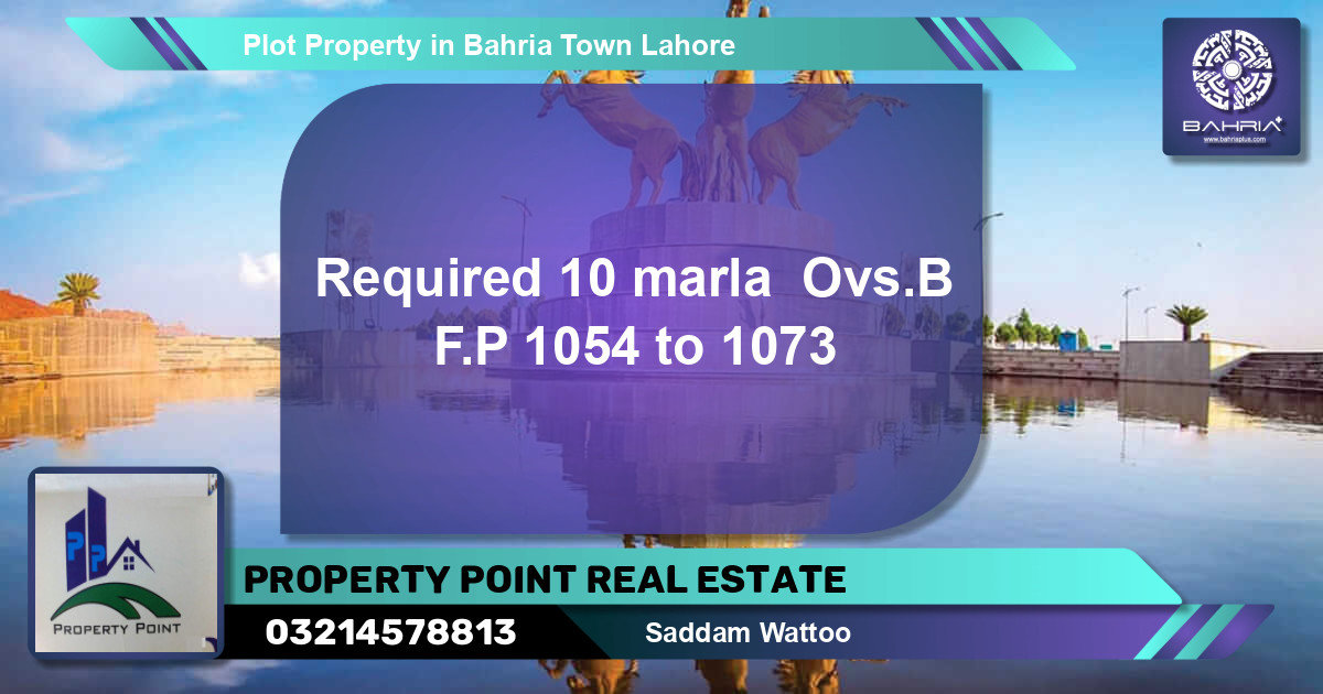 Residential Plot for Sale in Bahria Town, Lahore - (BP-43489)