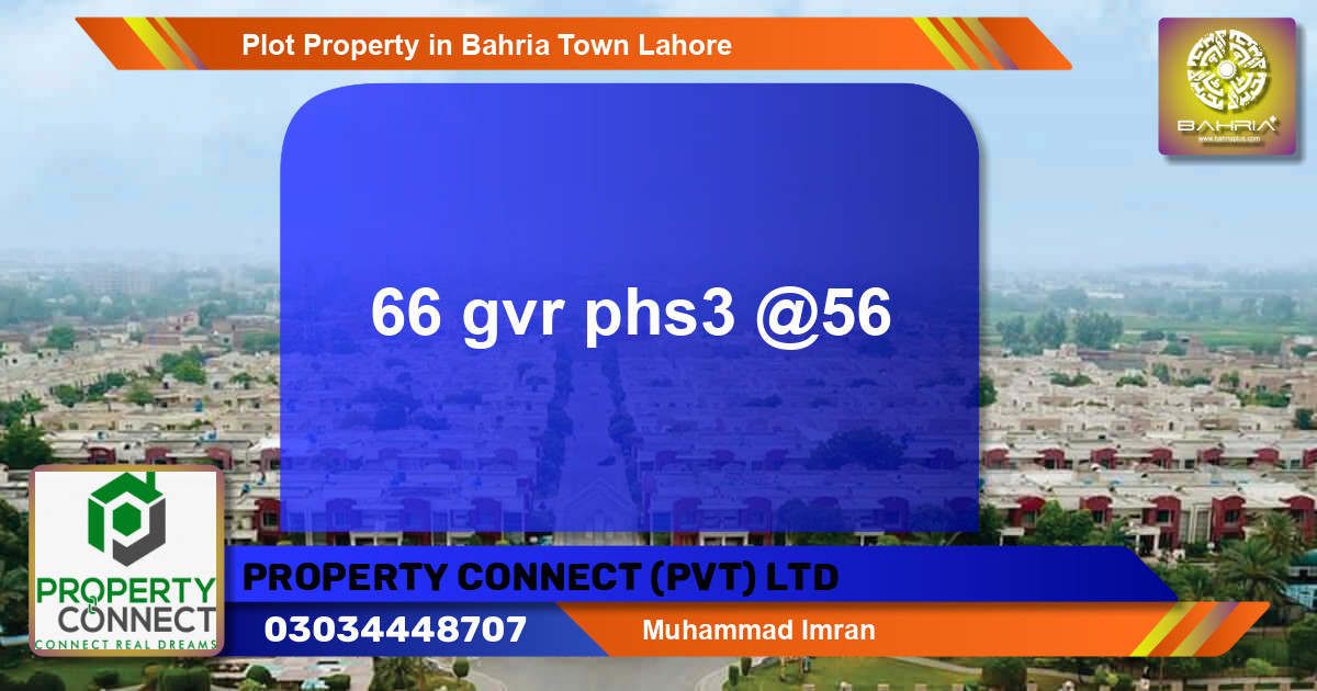 Residential Plot for Sale in Bahria Town, Lahore - (BP-43522)
