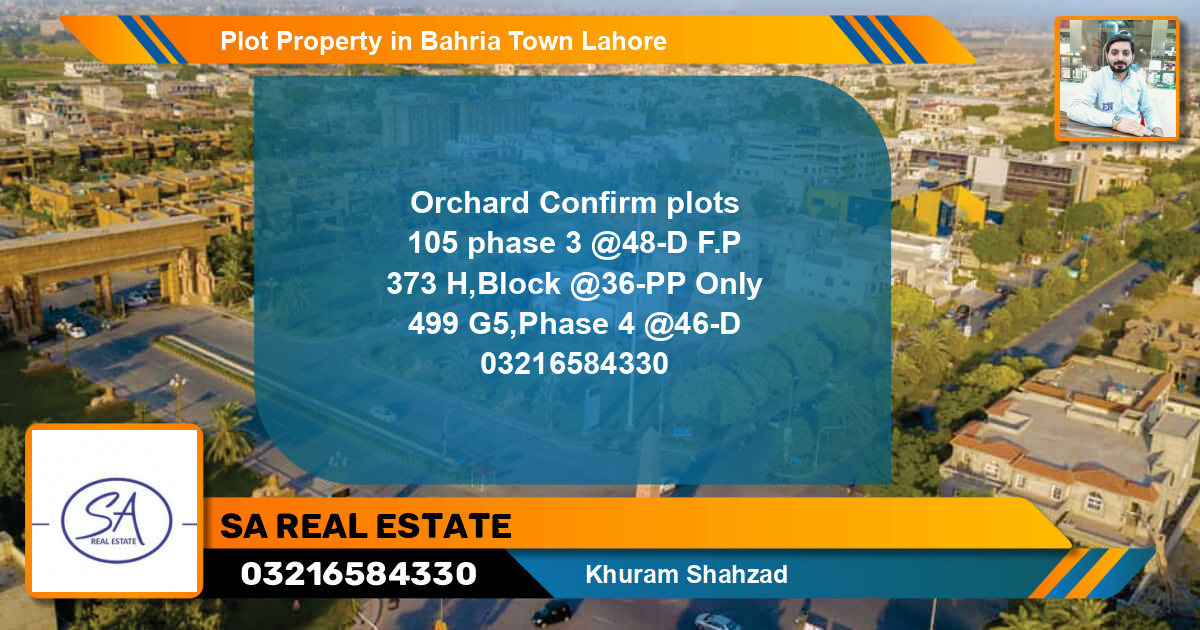 Residential Plot for Sale in Bahria Town, Lahore - (BP-43549)