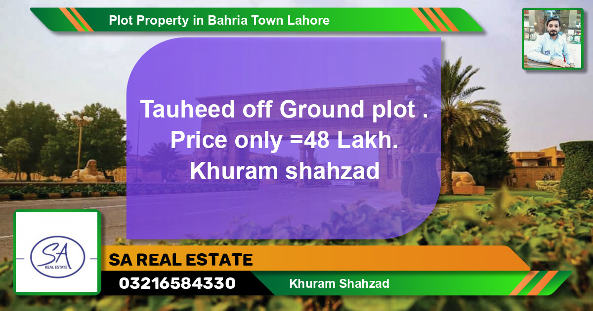 Residential Plot for Sale in Bahria Town, Lahore - (BP-43552)