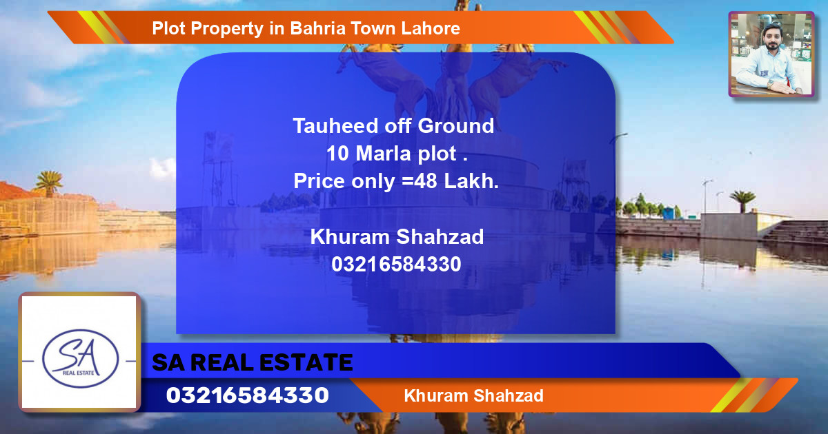 Residential Plot for Sale in Bahria Town, Lahore - (BP-43554)