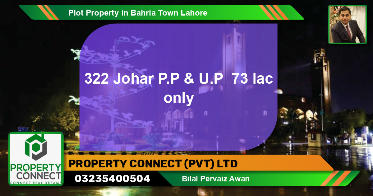 Residential Plot for Sale in Bahria Town, Lahore - (BP-43566)
