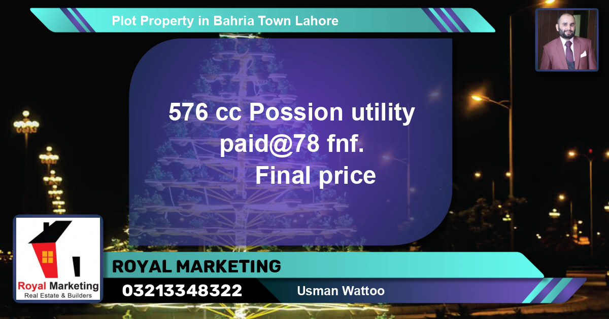Residential Plot for Sale in Bahria Town, Lahore - (BP-43614)