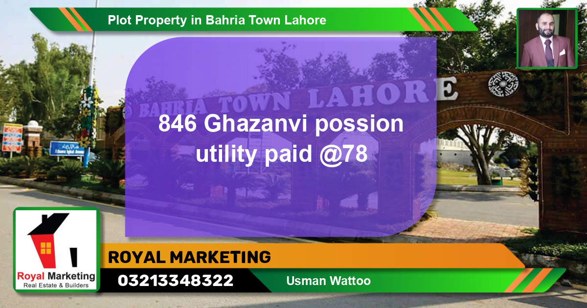 Residential Plot for Sale in Bahria Town, Lahore - (BP-43616)