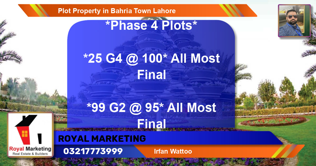 Residential Plot for Sale in Bahria Town, Lahore - (BP-43639)