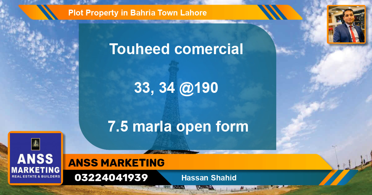 Residential Plot for Sale in Bahria Town, Lahore - (BP-43686)