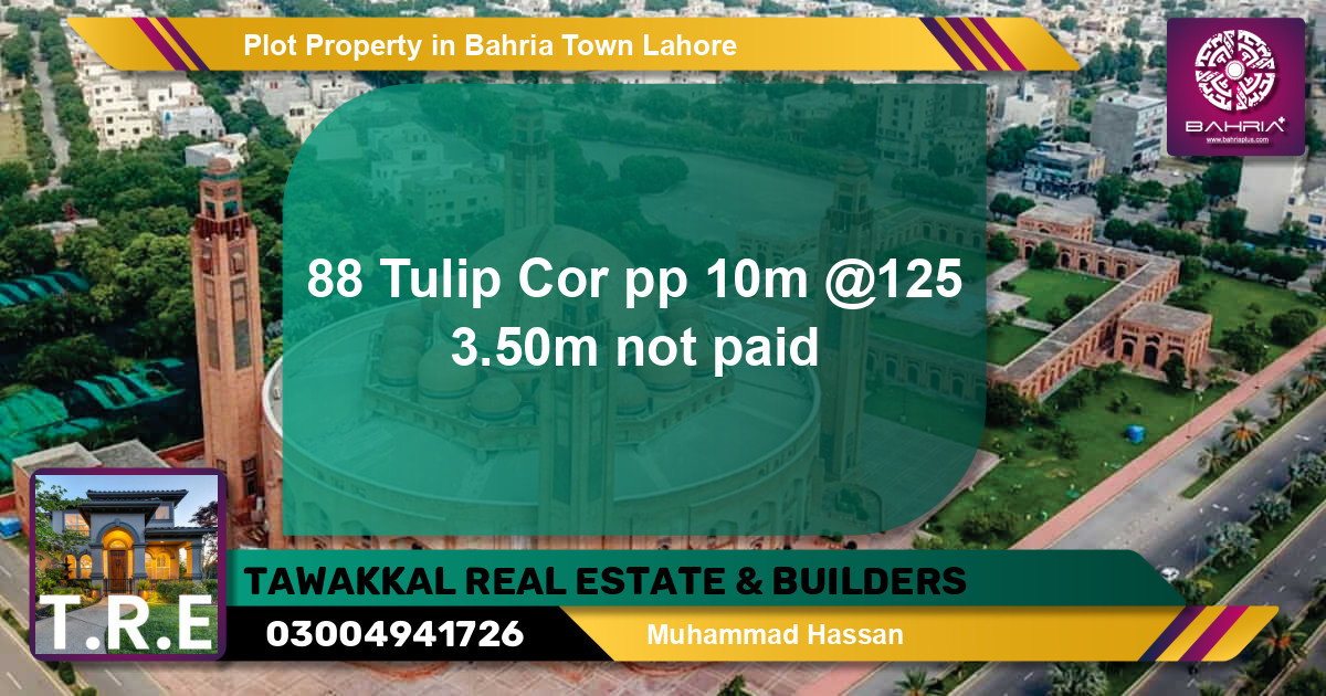 Residential Plot for Sale in Bahria Town, Lahore - (BP-43705)