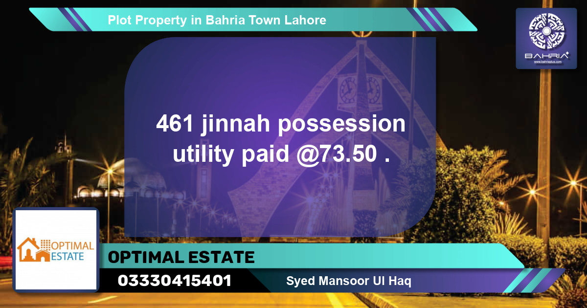 Residential Plot for Sale in Bahria Town, Lahore - (BP-43707)