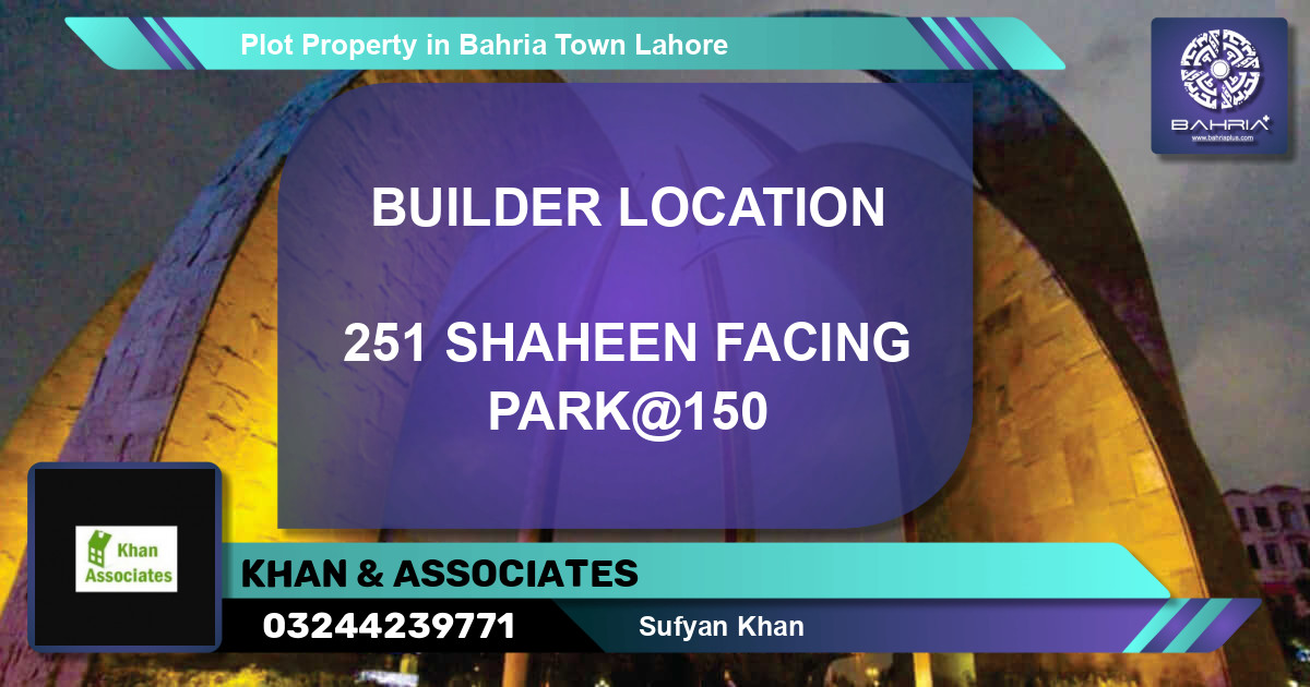 Residential Plot for Sale in Bahria Town, Lahore - (BP-43732)
