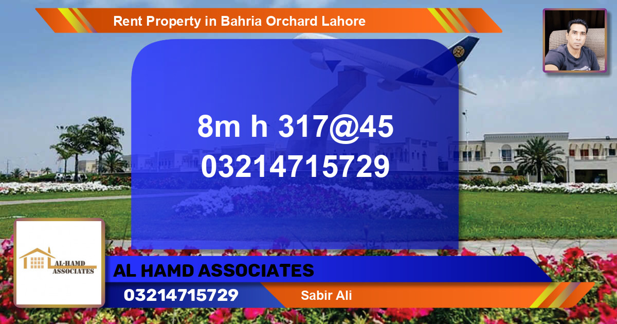 Residential Property for Rent in Bahria Orchard, Lahore - (BP-43781)