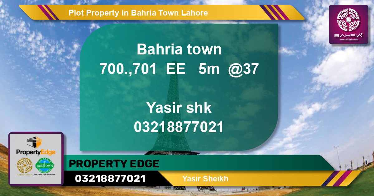 Residential Plot for Sale in Bahria Town, Lahore - (BP-43832)