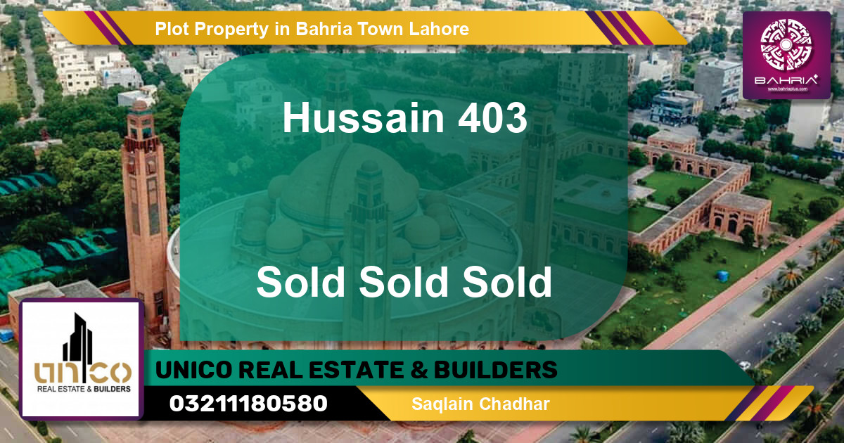 Residential Plot for Sale in Bahria Town, Lahore - (BP-43838)