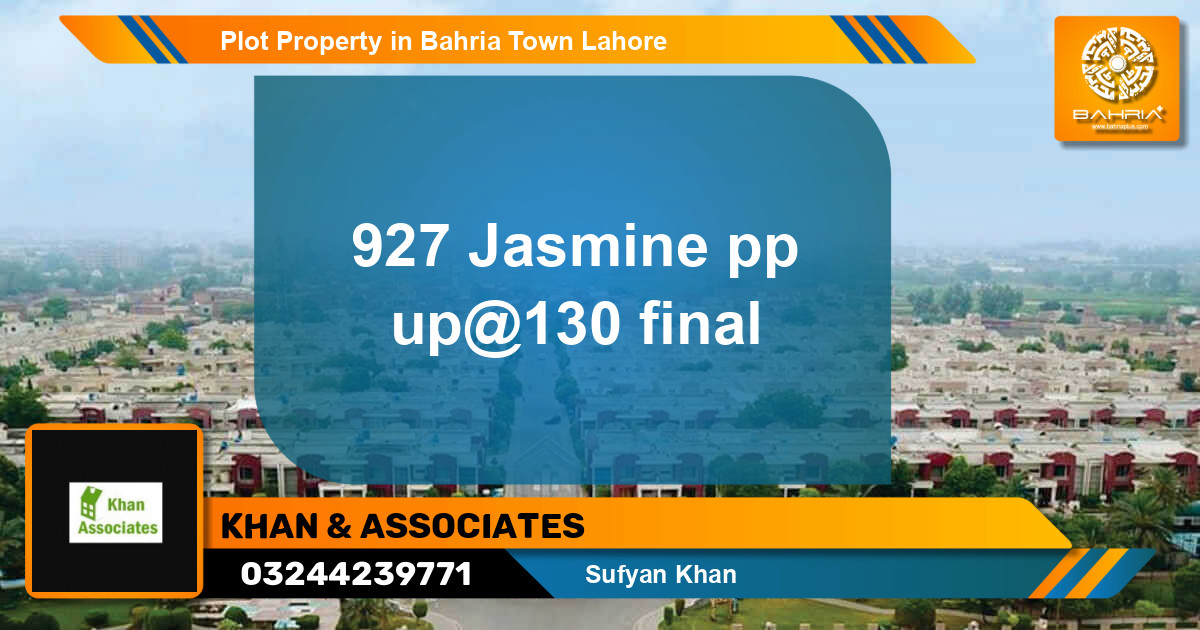 Residential Plot for Sale in Bahria Town, Lahore - (BP-43874)