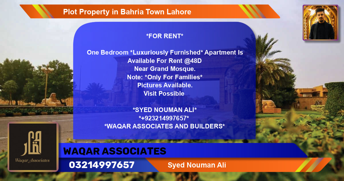 Residential Plot for Sale in Bahria Town, Lahore - (BP-43889)