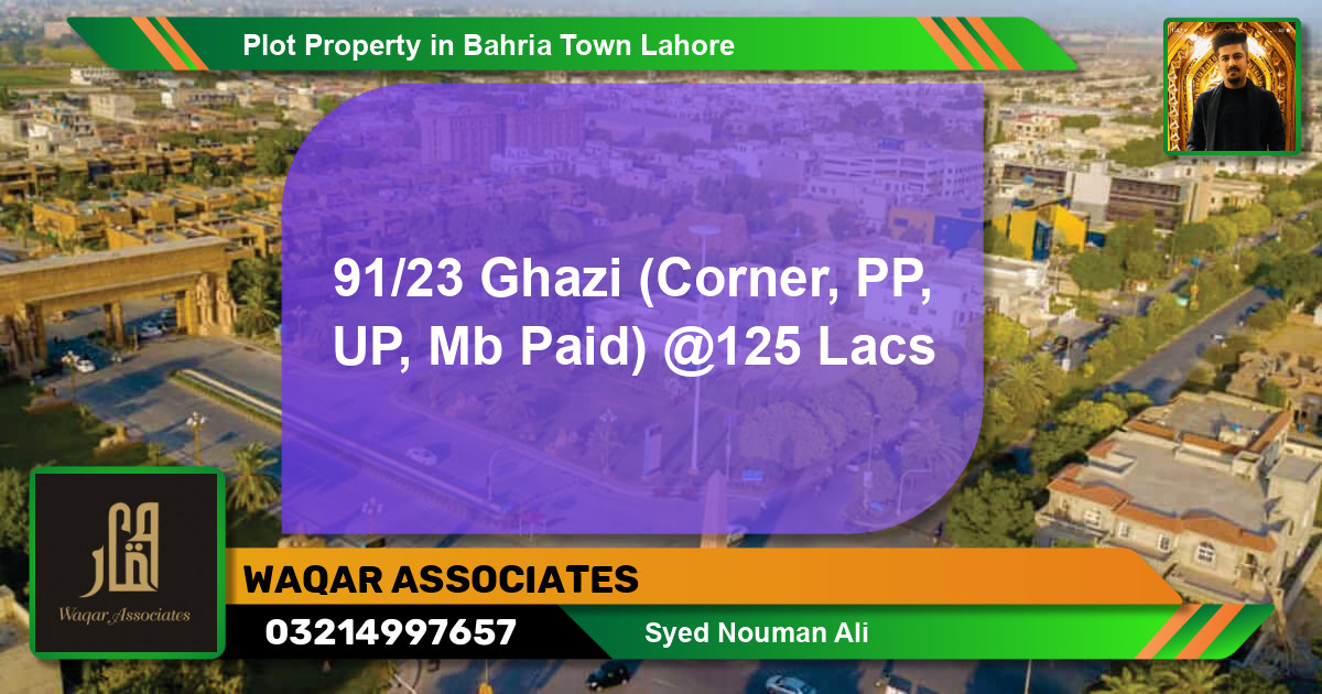 Residential Plot for Sale in Bahria Town, Lahore - (BP-43974)