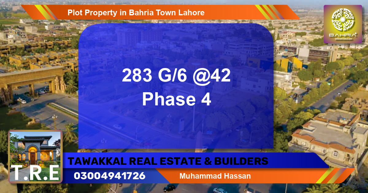 Residential Plot for Sale in Bahria Town, Lahore - (BP-43990)