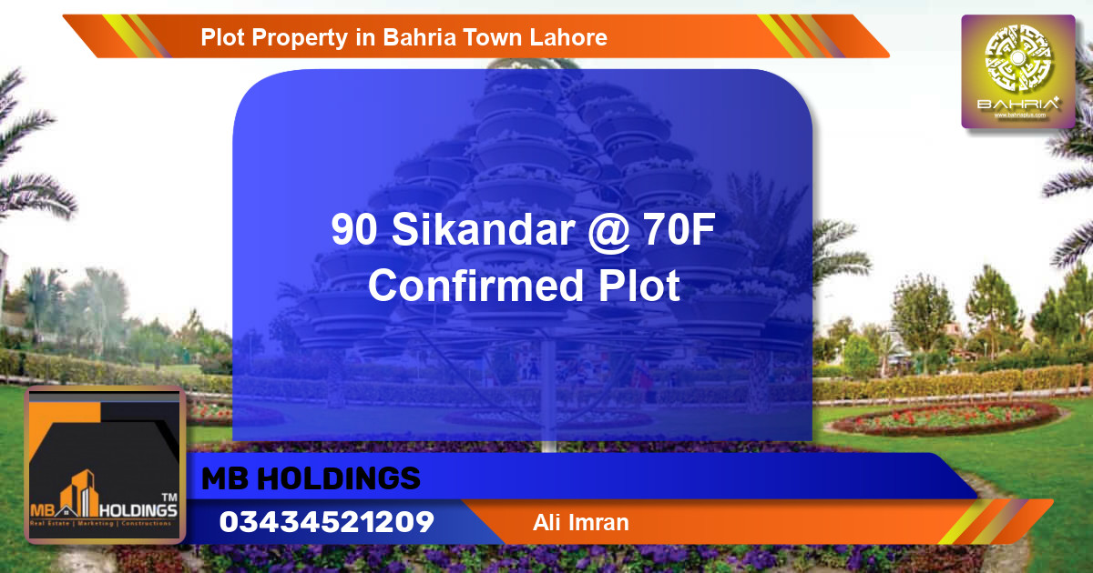 Residential Plot for Sale in Bahria Town, Lahore - (BP-44024)