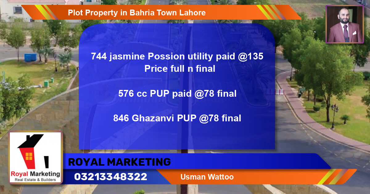 Residential Plot for Sale in Bahria Town, Lahore - (BP-44052)