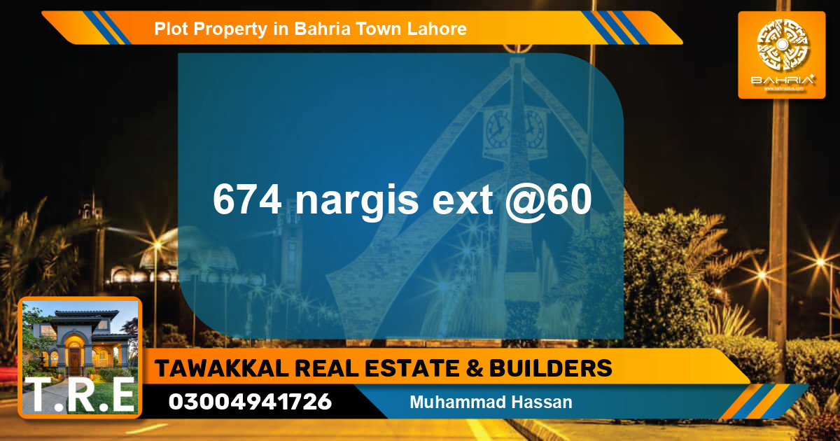 Residential Plot for Sale in Bahria Town, Lahore - (BP-44226)