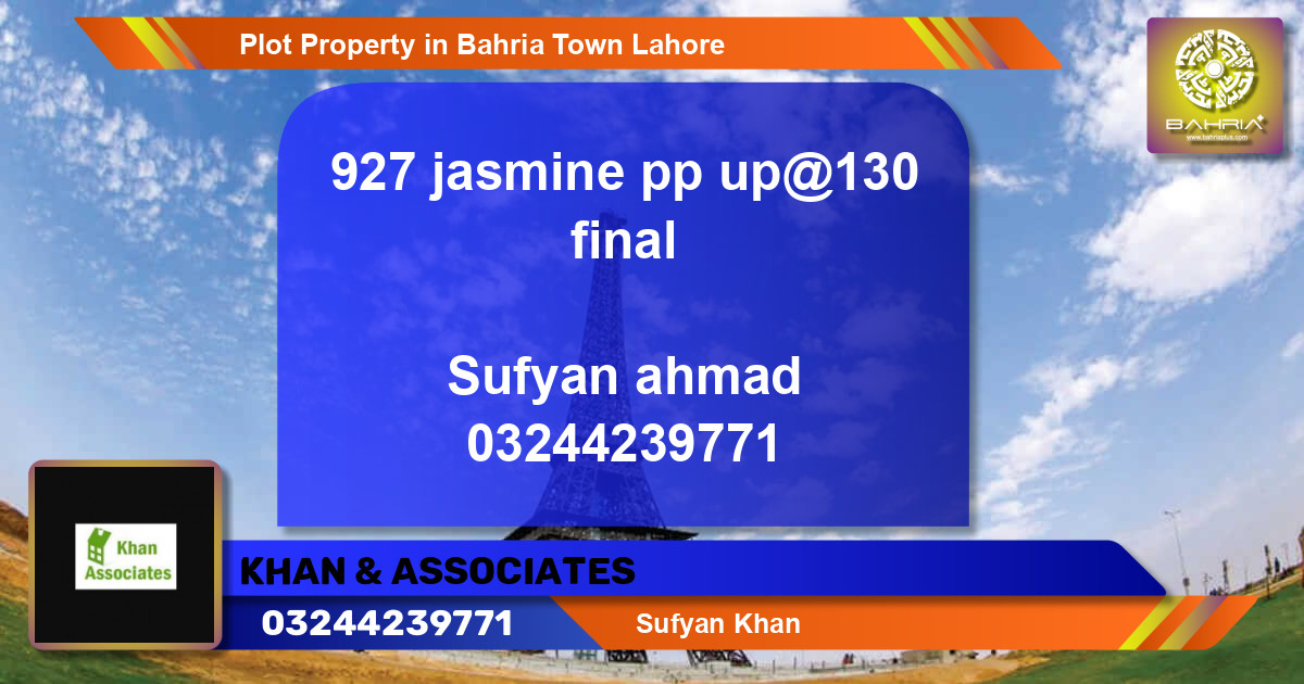 Residential Plot for Sale in Bahria Town, Lahore - (BP-44282)