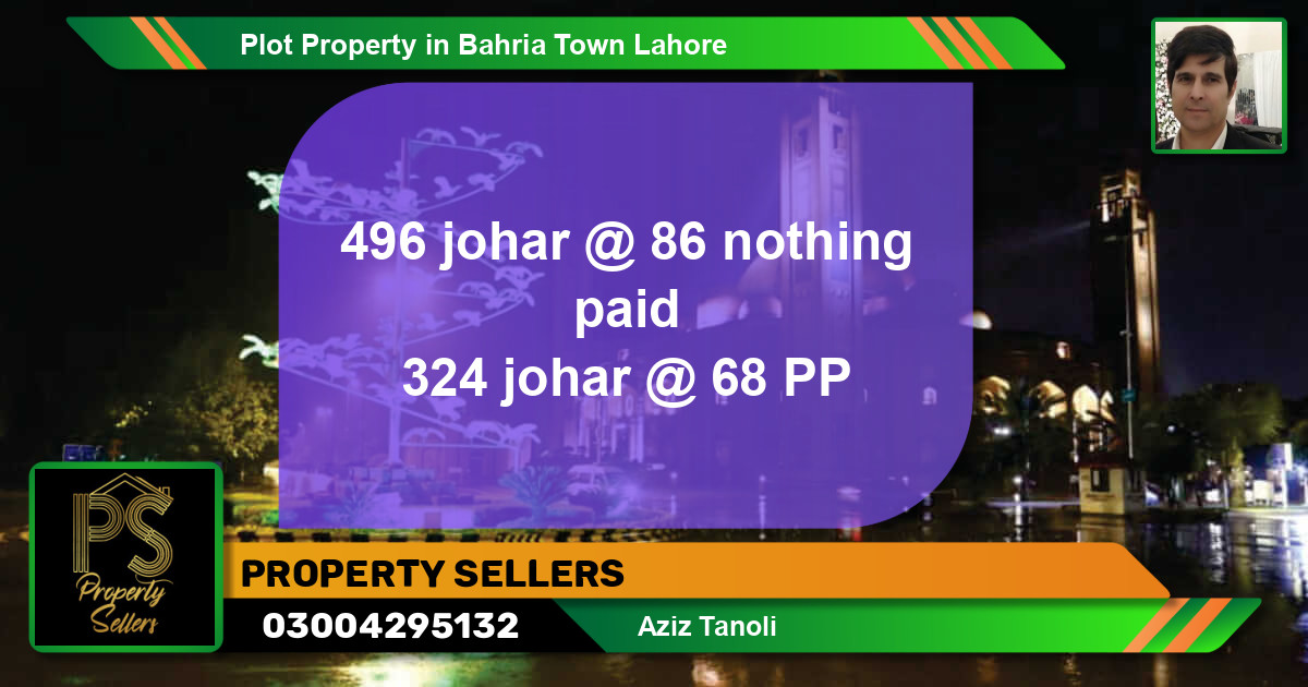 Residential Plot for Sale in Bahria Town, Lahore - (BP-44330)