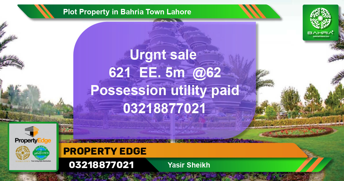 Residential Plot for Sale in Bahria Town, Lahore - (BP-44352)