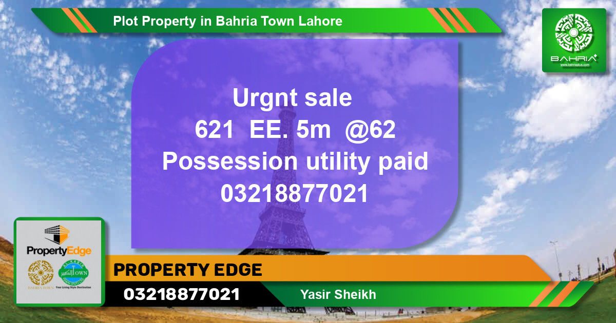 Residential Plot for Sale in Bahria Town, Lahore - (BP-44353)