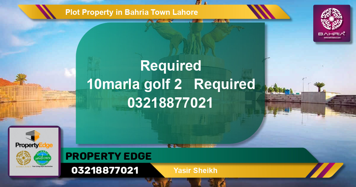 Residential Plot for Sale in Bahria Town, Lahore - (BP-44356)