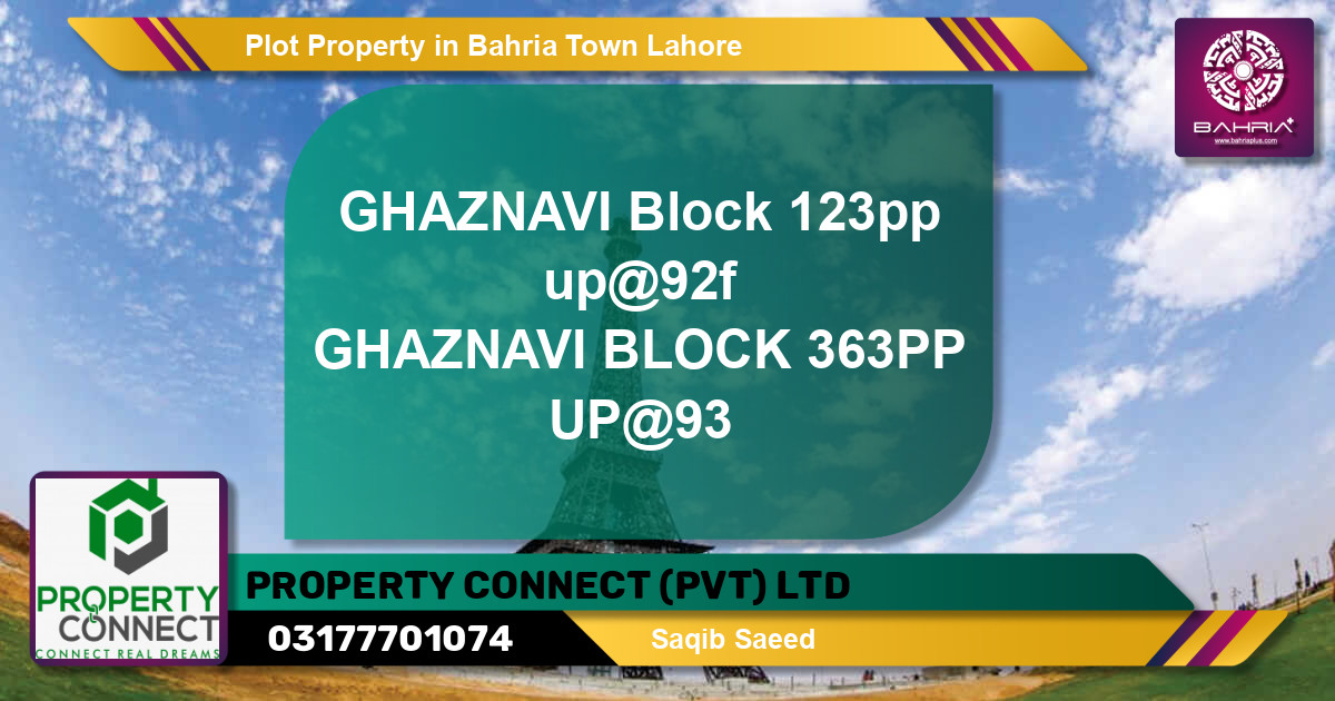 Residential Plot for Sale in Bahria Town, Lahore - (BP-44360)