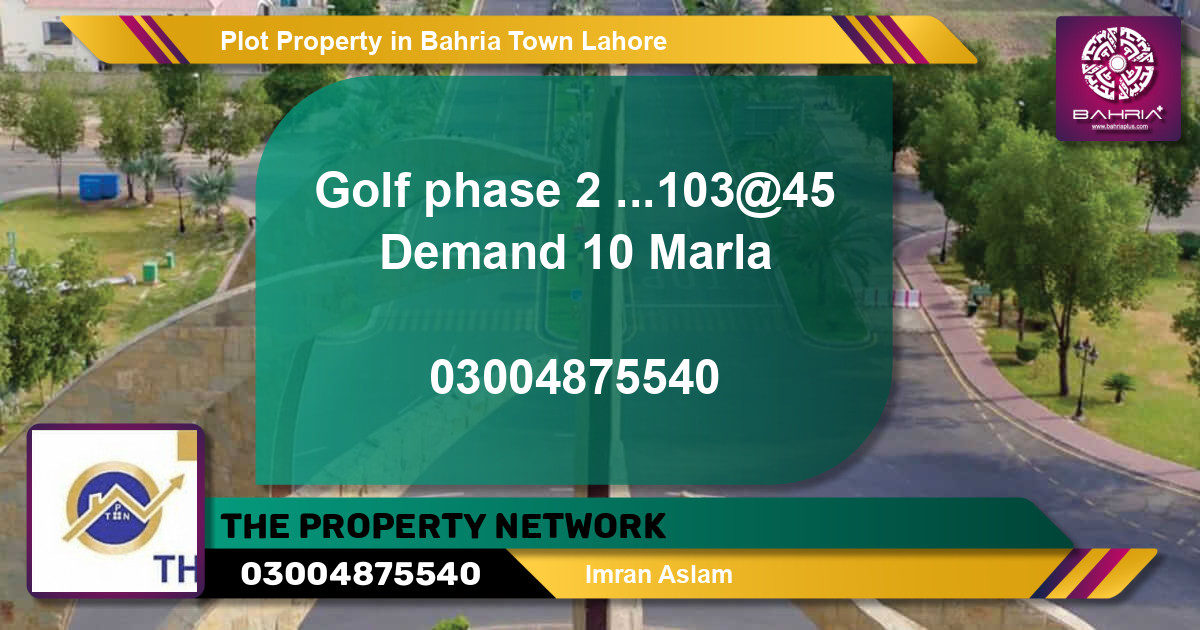 Residential Plot for Sale in Bahria Town, Lahore - (BP-44386)
