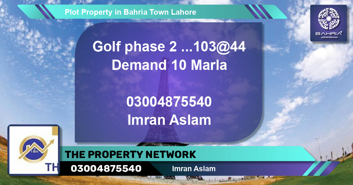 Residential Plot for Sale in Bahria Town, Lahore - (BP-44388)