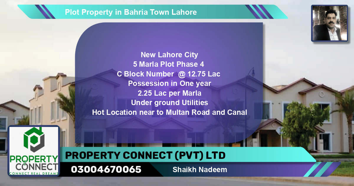 Residential Plot for Sale in Bahria Town, Lahore - (BP-44413)